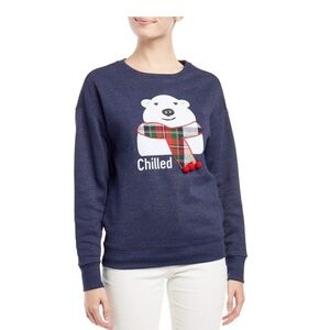 EV1 from Ellen DeGeneres "Chilled" Long‎ Sleeve Crewneck Fleece Top Women's XXL